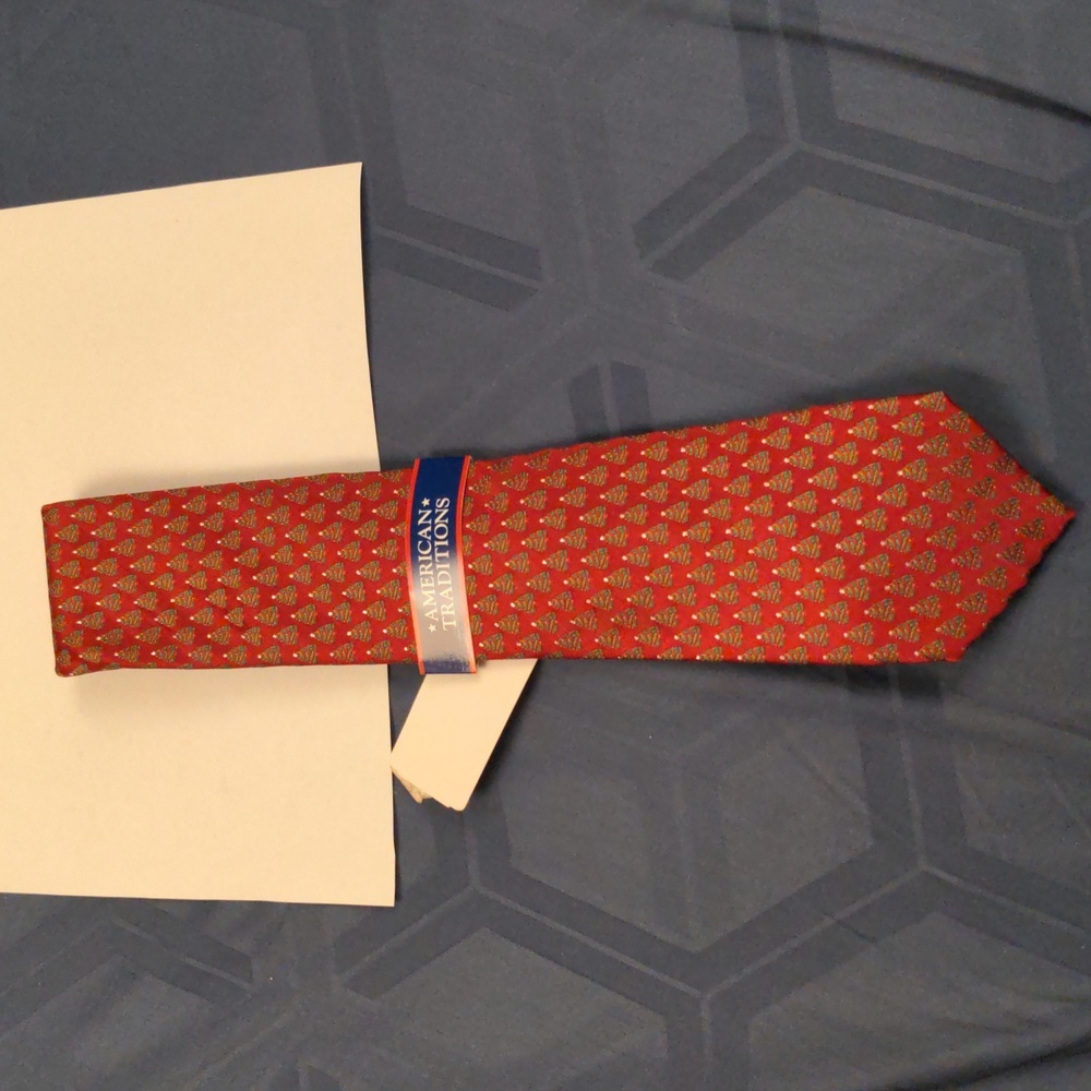 🎄 Christmas Tree 🎄 Red Holiday Tie
